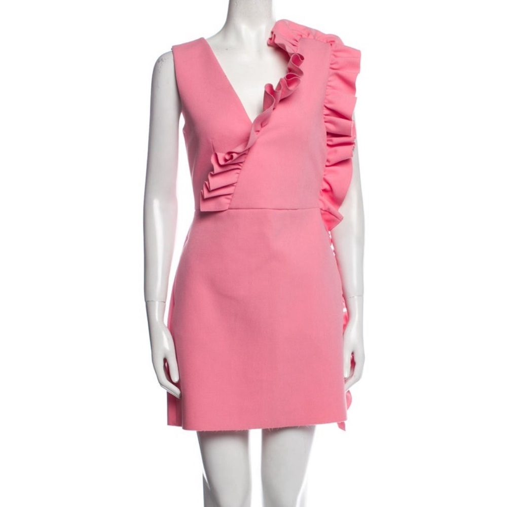 Pretty Pink Ruffle Cowl MSGM dress